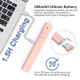 SunnyOcean Telecommande Ordinateur Powerpoint Rechargeable, Télécommande Powerpoint Pointeur sans Fil, 2.4GHz Hyperlien et Contr