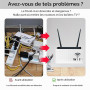 Boîte de Rangement pour Routeur WiFi, Boîte de Stockage de Routeur Blanc | Cache Box WiFi Étagere Radiateur, Étagère de Murales,