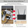 Boîte de Rangement pour Routeur WiFi, Boîte de Stockage de Routeur Noir | Cache Box WiFi, Étagere Radiateur, Étagère de Murales,
