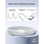 Chargeur Rapide USB C pour iPhone 17/16/15,Prise Adaptateur USB C Chargeur Rapide avec 2m Câble USBC,Compatible iPhone 17/17 Air