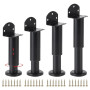 Lvjkes 4 Pièces Pied de Meuble reglable, Hauteur réglable de 12-18 cm | L Forme Pied de Meuble, Capacité de Charge jusquà 100 kg