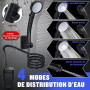 Spopal Kit Douche de Camping,Rechargeable,Imperméable,6000mAh | Douche Portable,avec Afficheur Intelligent et Pomme de Douche 4