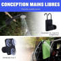 Spopal Kit Douche de Camping,Rechargeable,Imperméable,6000mAh | Douche Portable,avec Afficheur Intelligent et Pomme de Douche 4