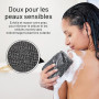 Yiclick Lot de 3 débarbouillettes exfoliantes japonaises, exfoliantes coréennes, pour le dos pour la douche, le bain, le corps,