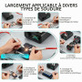5000 mAh Soudeuse par Point sans Fil 11340 W, Poste à Souder avec Écran LCD, Bouton Rotatif, Pédale et Stylet, pour Batteries, S