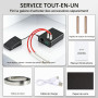 5000 mAh Soudeuse par Point sans Fil 11340 W, Poste à Souder avec Écran LCD, Bouton Rotatif, Pédale et Stylet, pour Batteries, S