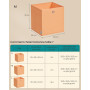 SONGMICS Boîte de Rangement, Lot de 6, Coffre Pliable, 30 x 30 x 30 cm | Panier, Bac, en Tissu, Inodore, pour Étagère Cubique, p