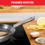 Tefal - Duetto On Batterie de 2 poêles 24 et 28 cm - Base épaisse - Inox | Batterie cuisine induction inox pour saisir viandes e