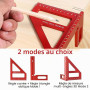 Kit D'Équerre De Charpentier, Équerre Charpentier 3d, Equerre Menuisier, Multi-Angle Menuisier En Alliage D'aluminium, Haute Pré