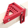 Flewdart Equerre 3d Menuisier En Métal Equerre De Charpentier Equerre De Menuisier Outil De Traçage Angle D'onglet 22.5/30/45/60