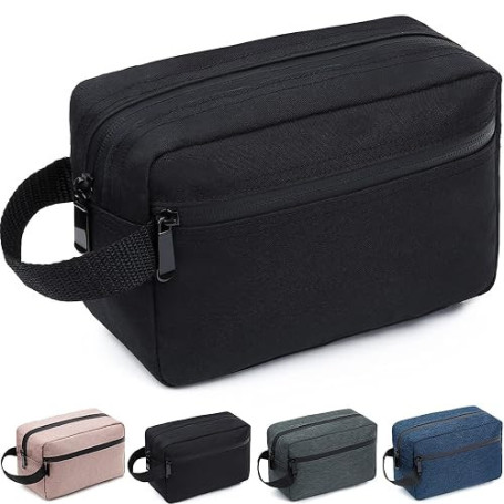 FUNSEED Trousse de Toilette de Voyage pour Hommes et Femmes, Accessoires de Toilette Sac de Rasage, Sac de Rangement Pliable pou