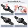 Neitra 4 Pièces PC Coque pour Samsung Galaxy Watch 9 8 44mm Protection | Coques avec Protecteur D'écran en Verre Trempé, étui de