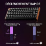 Keychron K2 HE Clavier sans Fil 2,4 GHz, 75% Clavier Gamer AZERTY Français, RGB, Hot-Swap, QMK/Via, Interrupteurs Magnétique Gat