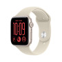 Apple Watch SE 3 (GPS + Cellular), Boîtier Aluminium lumière stellaire 44mm | Bracelet Sport sable - M/L. Fitness + Sommeil + Su