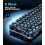 GravaStar Mercury V75 Lite Clavier Gaming Hall Effect,Polling Rate 8K | Dominez chaque duel FPS avec la technologie Hall, le Rap