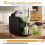 Machine à Granité Slush Machine 2L Machine à Slush,7-in-1 machine a granite | machine a granita avec écran LED,Machine à glace P