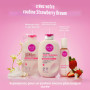 eos Cashmere Body Wash - Gel douche hydratant Strawberry Dreams - Formule gel crémeuse - Avec beurre de karité - 473 ml / 16 fl 