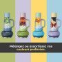 Ninja BlendBoss Blender avec mug portatif, blender personnel, Mug de Voyage | Mug amovible, 3 modes de préréglages automatiques,