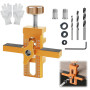 LUYIEDHA Kit d'aide au montage de porte d'armoire 2 en 1, Gabarit Montage de Porte d'Armoire avec 3 forets, Positionneur de Port