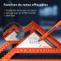 Presch Équerre de menuisier 300mm - Surface innovante effaçable - Aluminium fraisé de haute précision pour des angles de 90° tou