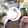 Gdrtwwh Crochet pétrisseur en acier inoxydable pour mixeur KitchenAid à tête inclinable de 4,5 à 5 litres, pièces de rechange, c