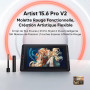 XPPen Artist 15.6 Pro V2 Tablette Graphique avec Écran 15,4" Stylet X3 Pro | Écran Entièr Laminé | X3 Pro Stylet à Puce Intellig