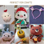 Yeux de Sécurité 100 pièces Yeux de Poupée en Plastique avec Rondelles de Ceinture pour DIY Poupée Peluche,Marionnettes Artisana
