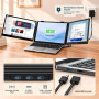 Blackview DCM5 Double Ecran PC Portable 14" FHD 1080P IPS Certifié TÜV Multi Triple Ecran PC Extension Ecran pour 13-17,3" Ordin