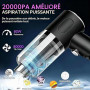Aspirateur à Main, Aspirateur Portable Mini,22000PA Puissance, 4-en-1 de Voiture, léger pour Le Bureau, La Voiture, La Maison, L