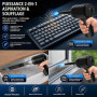 Aspirateur à Main, Aspirateur Portable Mini,22000PA Puissance, 4-en-1 de Voiture, léger pour Le Bureau, La Voiture, La Maison, L