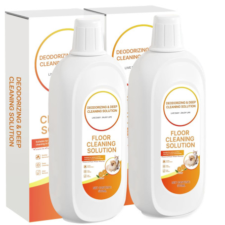 2 Packs de Nettoyant pour Sol Parfum Orange Compatible avec la Solution de Nettoyage Tineco Nettoyage en Profondeur Sans Résidu 