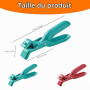 3 pcs Pince De Cuisine En Silicone Multi-usages, Clip Anti-brûlure, Pince À Vaisselle Chaude (Rouge & Vert, 19x4cm)