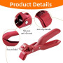 3 pcs Pince De Cuisine En Silicone Multi-usages, Clip Anti-brûlure, Pince À Vaisselle Chaude (Rouge & Vert, 19x4cm)