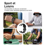 J-ONEFIT 20mm Montre Bracelet de Remplacement en Silicone | Design Bicolore, élégant, Léger