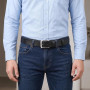 VRLEGEND Ceinture pour Homme en Cuir Véritable, 110cm-175 cm Pour Taille Régulière ou Grandes et Grandes