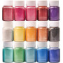 DEWEL Poudre de Mica 15 Couleurs × 10g, Colorant Resine Epoxy | Pigment Resine Epoxy, pour Fabrication Bougie, Kit Savon, Maquil