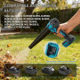 Souffleur à poussière sans fil pour Makita 18V, aspirateur à main sans balai 2 en 1 à 85000 tr/min avec vitesse réglable et 5 bu