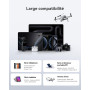 Baseus Chargeur USB C 120W, Station de Charge 6-Port, Chargeur Rapide pour iPhone 16/16 Plus / 16 Pro / 16 Pro Max/séries 15/14/