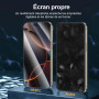 NEW'C Verre Trempé pour iPhone 16 Pro Max + Protection Caméra | Outil inclus, Lot de 4, 2x vitres trempées + 2x protections camé