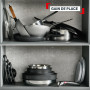 Tefal Ingenio Comfort Max, Batterie de cuisine 19 pièces, Acier inoxydable | Ensemble de poêle et casserole induction empilables