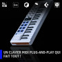 Arturia MiniLab 37 Clavier de contrôle USB MIDI 37 touches | 37 touches fines, pads, encodeurs, faders, intégration DAW, USB-C, 
