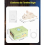 Veilleuse Animal en Silicone 3 Intensité Variable, 7 Changements de Lumière | Commande Tactile Lampe de Chevet