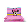 Disney Minnie Rose 100% Coton Parure de Lit Simple - Inclus Taie d'oreiller 50 x 70 cm