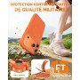 TOCOL Coque pour iPhone 17 Pro Max, Compatible avec MagSafe, Orange | Anneau Magnétique Intégré, Case Silicone Liquide, Protecti