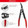 Greluma 3 Pcs Ensemble de Pinces à Clip et extracteur de Fixations - Kit de réparation combiné pour Garniture de Tableau de Bord