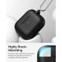 TNSNK Silicone pour AirPods Pro 3 Coque, 1-A10-Black | Silicone, Doux, léger, antiglisse, anti-rayures, Facile à transporter, Ch