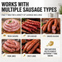 adeproptitysed Machine d'attache pour Saucisses 80W Format Compact | Corps Compact En Acier Inoxydable, Faible Encombrement, Pos