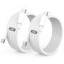BSTOEM Cable USB C vers USB C, Câble USB C Charge Rapide Chargeur 2M+2M 60W | Cable Type C pour iPhone 17/16/15/Pro/Plus/Pro Max