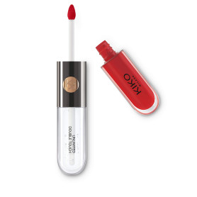 KIKO Milano Unlimited Double Touch - Teinte 107 Cherry Red | Rouge à Lèvres Liquide 2 Étapes | Couleur + Gloss | Tenue 12 Heures