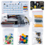 Miuzei Starter Kit électronique, breadboard, Alimentation, LED, câbles | 322 Composants, Compatible avec Arduino IDE/RPi/ESP32, 